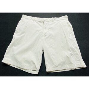 J CREW Women Chino 9" Shorts Sz 36 Ivory Stretch Summer Beach Hiking 91-3